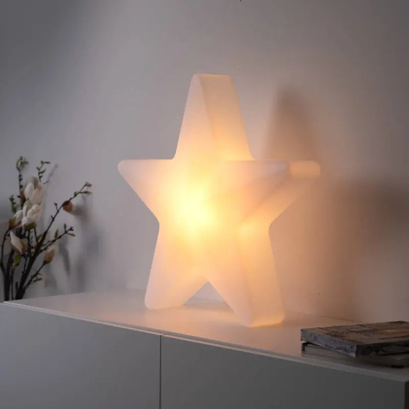 Oświetlenie dekoracyjne LED na akumulator „Star”, wys. 55 cm, IP44, biała, RGBW
