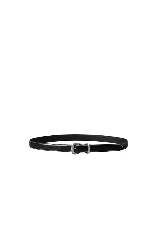 Calvin Klein 2piece Logo 25mm Conv Belt Black/antique Nickel Maat: 95 | Riemen Outlet | Dames | Zwart