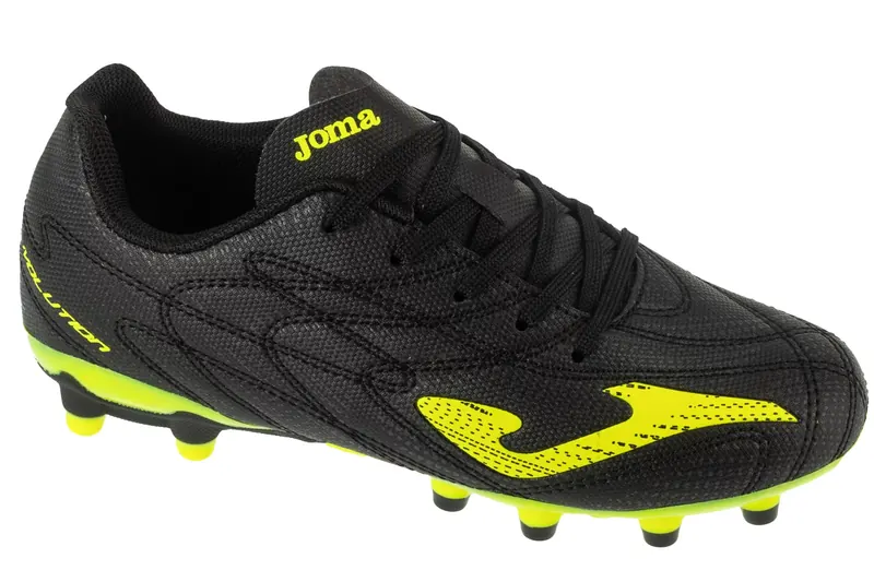 Joma Evolution Jr 2501 FG EVJW2501FG, Dla chłopca, Czarne, buty piłkarskie - korki, skóra syntetyczna, rozmiar: 33