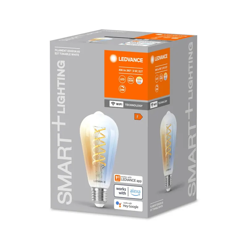 LEDVANCE SMART+ WiFi E27 8W Edison 827-865