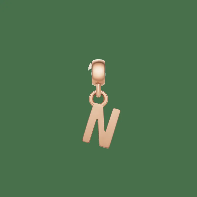 Daniel Wellington DW Charm Letter N Rose Gold
