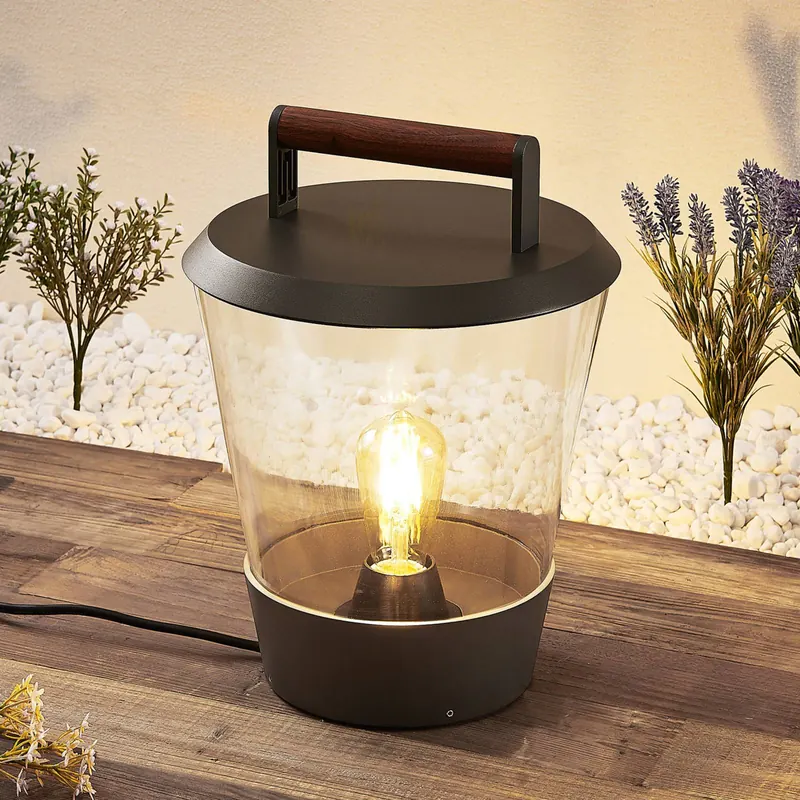 Lucande Larkyn lampa stołowa, dekoracja zewnętrzna