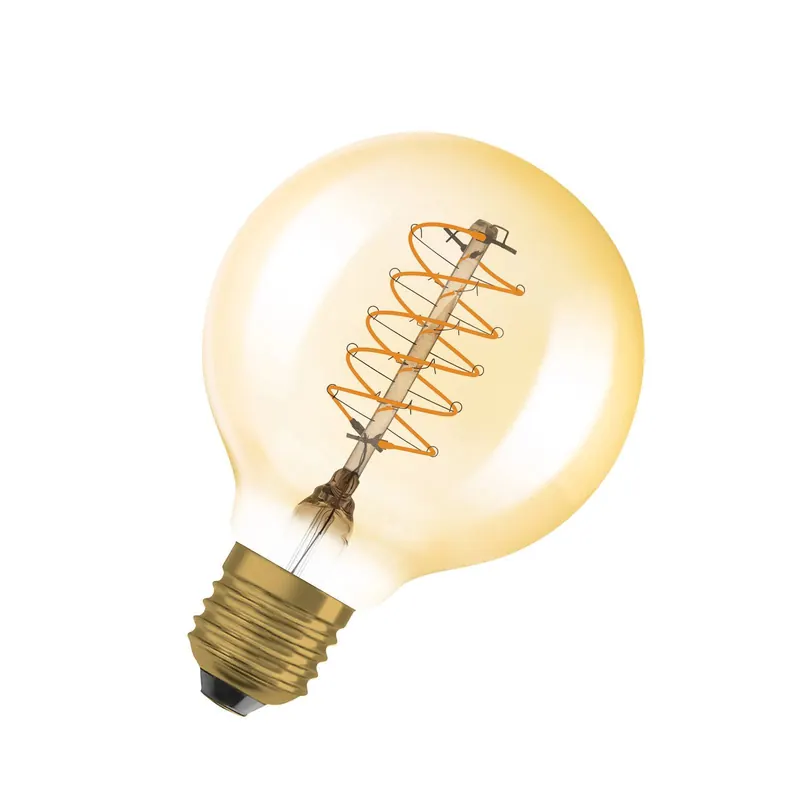 OSRAM LED Vintage 1906, G80, E27, 7 W, złota, 2200 K, ściemniana.
