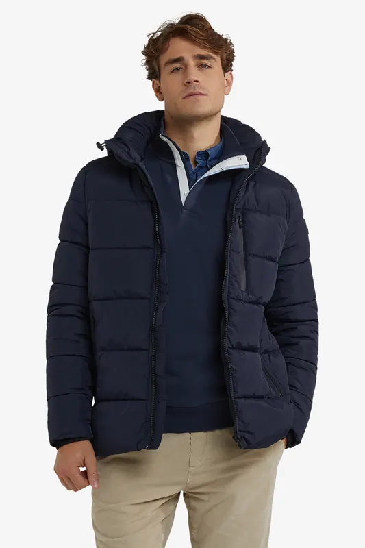 McGregor Hooded Bomber Jacket Navy Maat: XL | Winterjassen Outlet | Heren | Blauw