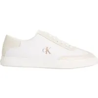 Calvin Klein Low Pro Cup Sneaker White Canvas Bright White/ecru Maat: 39 | Sneakers Outlet | Dames | Ecru