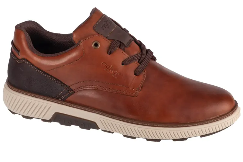 Rieker Booties B3313-24, Męskie, Brązowe, półbuty, skóra licowa, rozmiar: 40