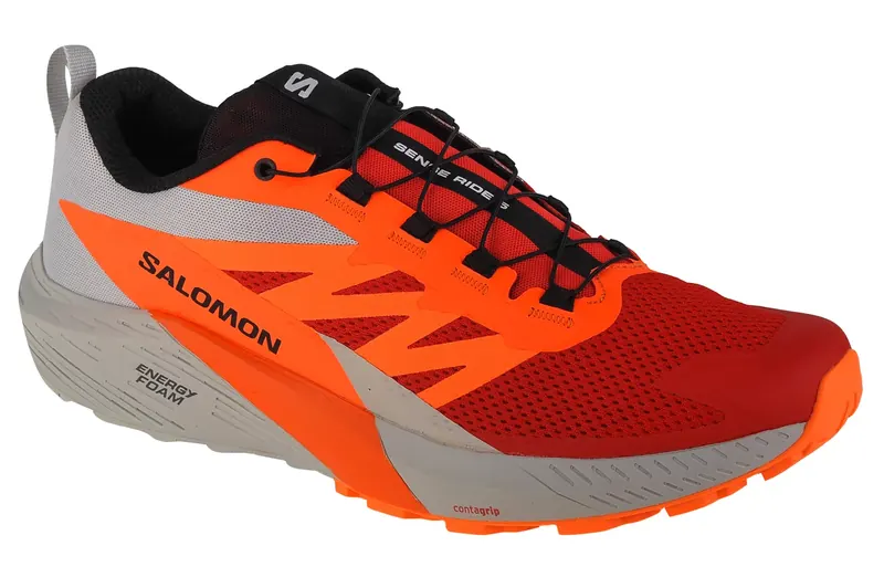 Salomon Sense Ride 5 470462, Męskie, Czerwone, buty do biegania, tkanina, rozmiar: 47 1/3
