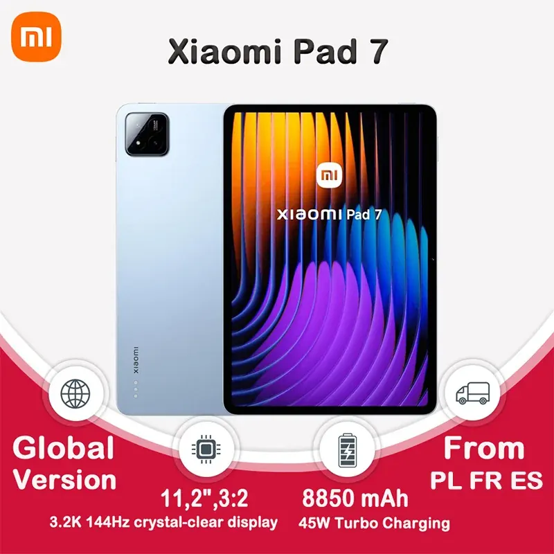 Xiaomi Pad 7 wersja globalna 11.2 ''Xiaomi HyperAI 144Hz 3.2K wyświetlacz Snapdragon 7 + Gen 3 Octa core procesor 8850mAh