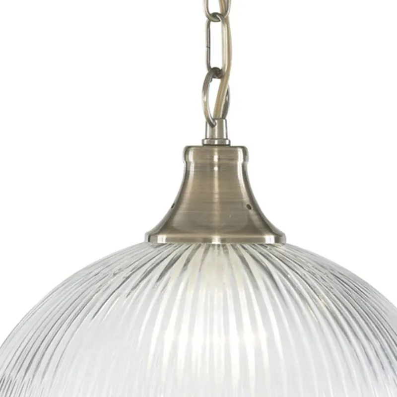 Lampa wisząca American Diner, 1-pkt. mosiądz