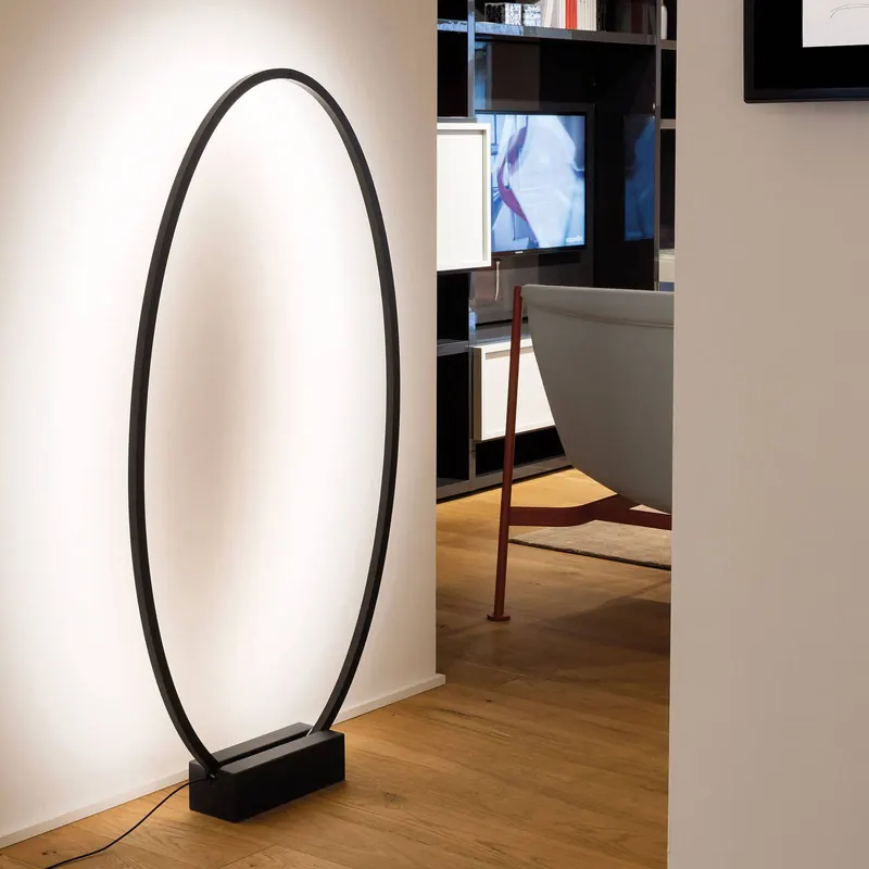 Nemo Ellisse lampa stojąca LED 2 700K czarna