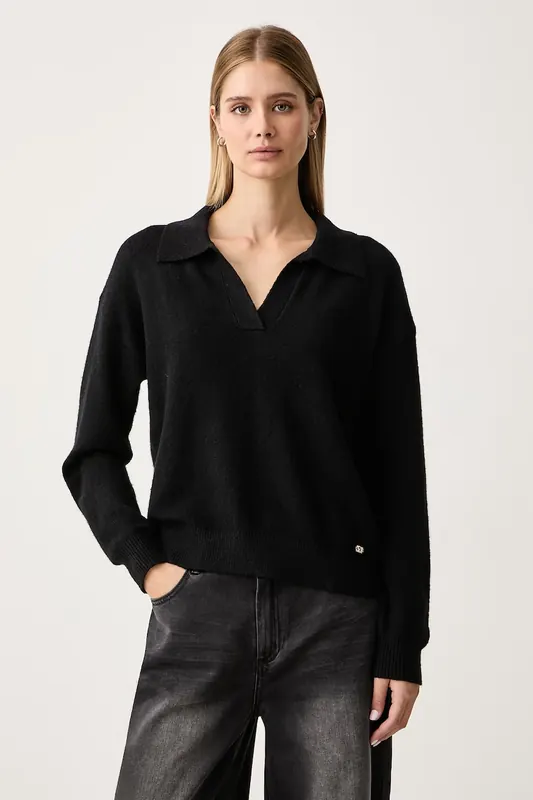 Gaudi sweter damski z dodatkiem wełny