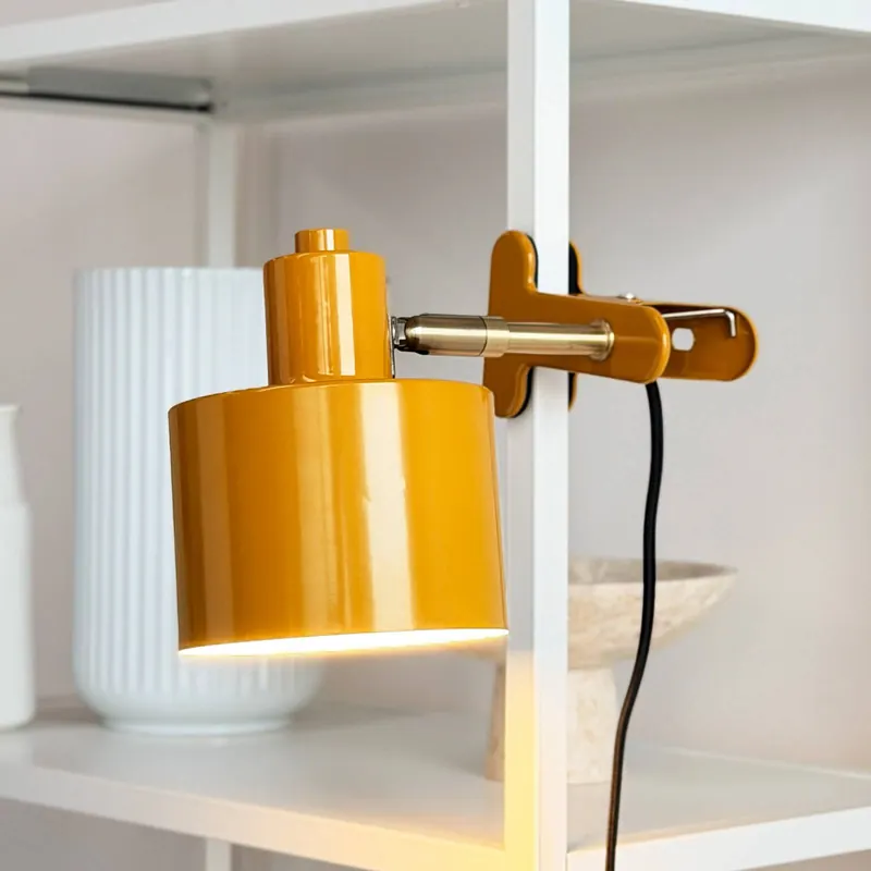 Lampa z klipsem Dyberg Larsen Ocean, curry, E14, metal