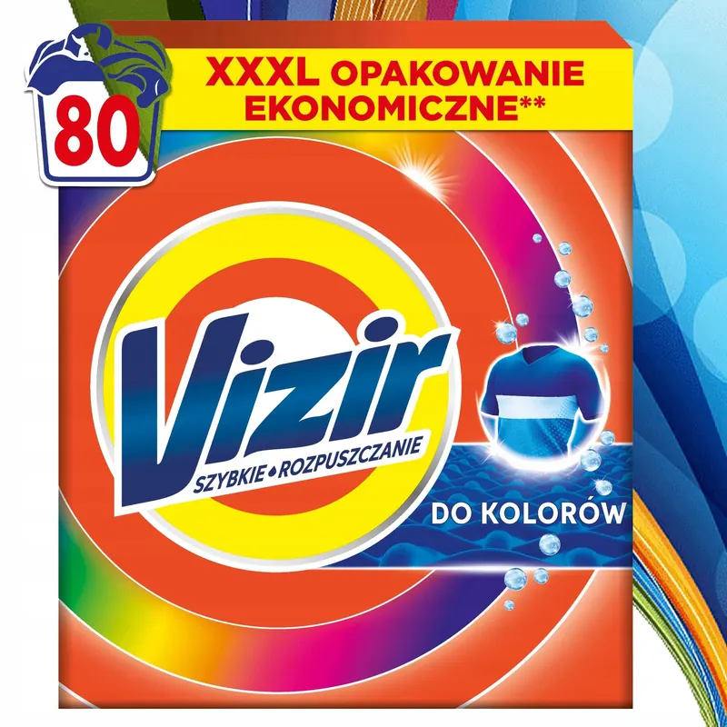 Proszek Do Prania Kolorowych Tkanin Vizir 4,4KG 80 Prań Chroni