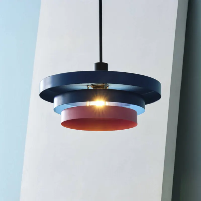 Żyrandol OSRAM Decor Layers, niebiesko-różowa, stal, E27