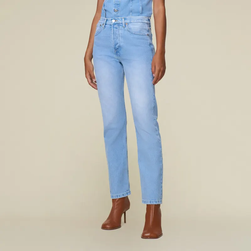 Lois Lindsay Vintage Bleach Maat: W28L32 | Straight Broeken Outlet | Dames | Blauw