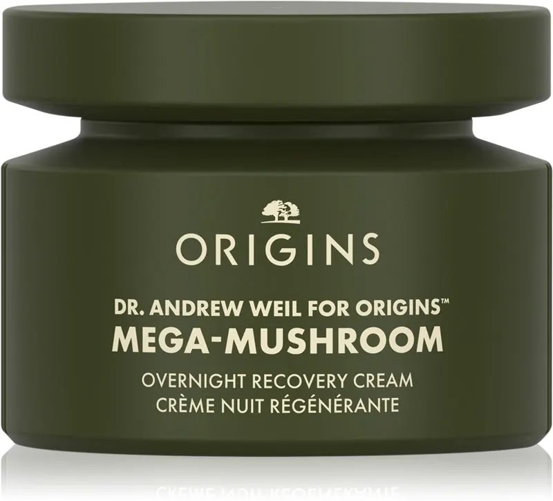 Origins Dr. Andrew Weil dla Origins™ Mega-Mushroom Overnight Recovery maschera kojący i nawilżający krem na noc 50 ml