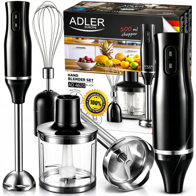 Blender Ręczny Wielofunkcyjny Mikser Rozdrabniacz Kubek Mocny Mixer 500W