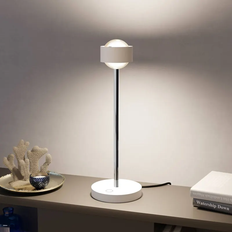 Puk! 80 Eye Table LED matowa biała matowa/chrom