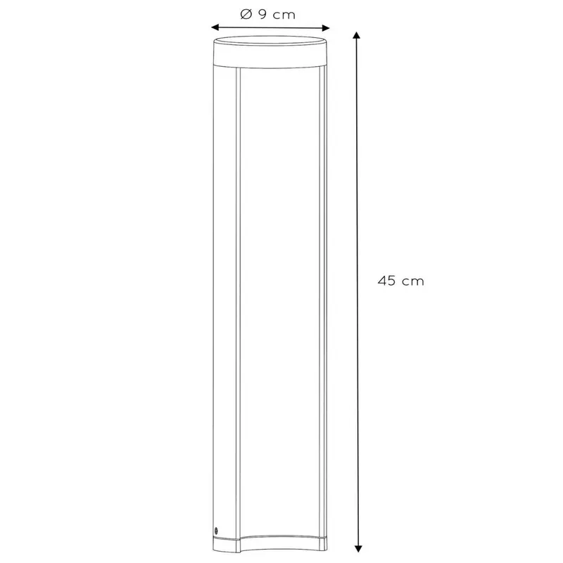 Słupek oświetleniowy LED Combo w kształcie cylindra, 45 cm