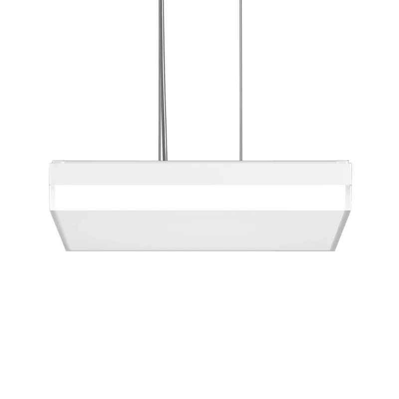 RZB Flat Slim+ Lampa wisząca DALI 43x43cm 41W biały/mat