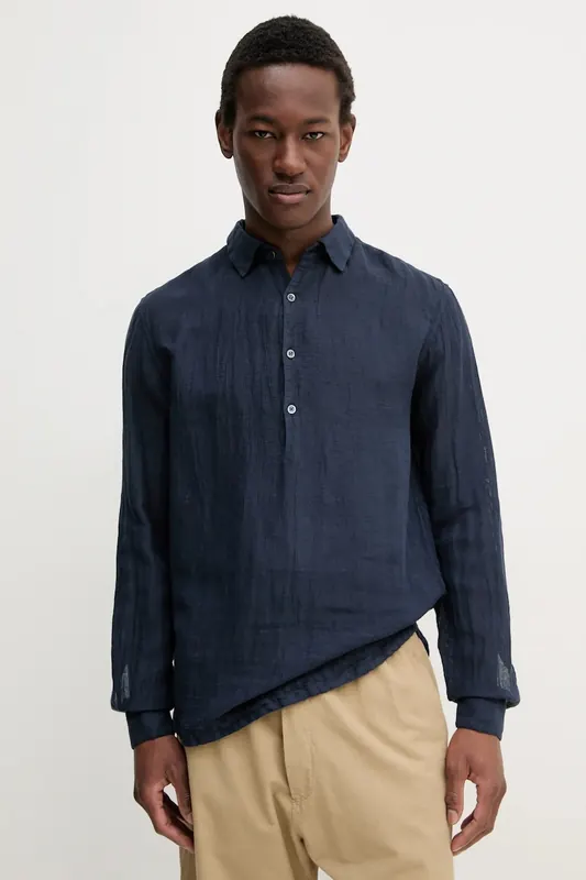 BARENA VENEZIA longsleeve lniany Camicia Pavan S