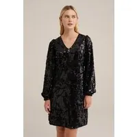 We Fashion Dress Mid Length Black Maat: M | Mini Jurken Outlet | Dames | Zwart