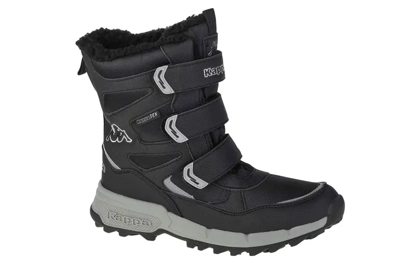 Kappa Vipos Tex T 260902T-1115, Dla chłopca, Czarne, buty zimowe, tkanina, rozmiar: 38