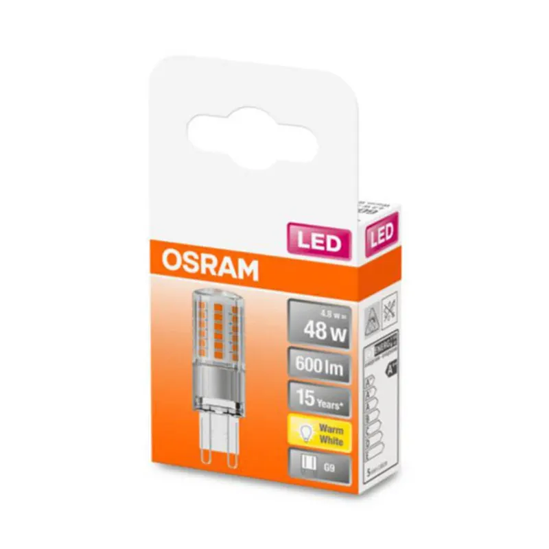 OSRAM żarówka sztyft G9 4,8W 2 700 K przezroczysta