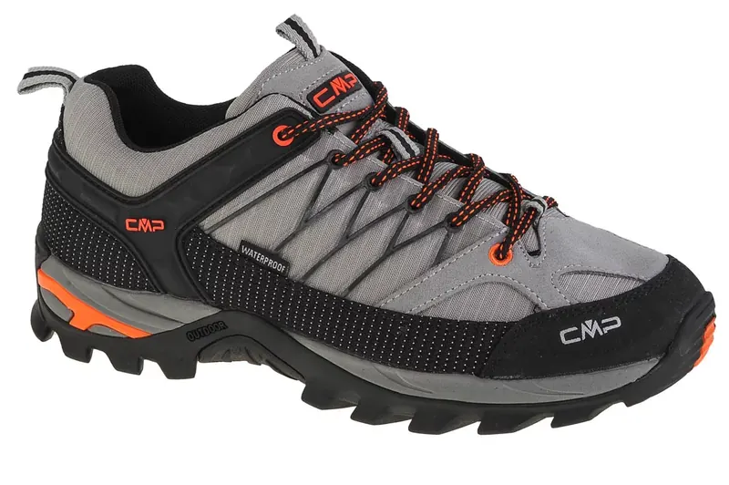 CMP Rigel Low 3Q54457-75UE, Męskie, Szare, buty trekkingowe, skóra zamszowa, rozmiar: 41
