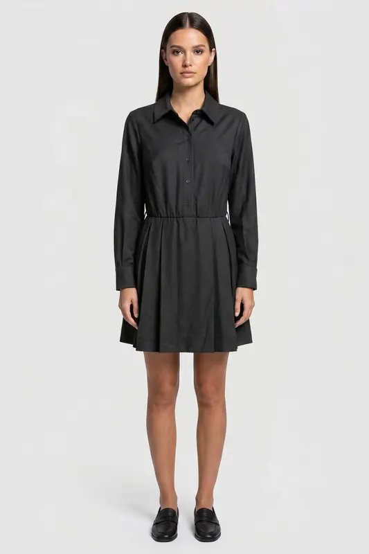 & Other Stories Erin Shirt Dress Grey Maat: 38 | Blousejurken Outlet | Dames | Grijs