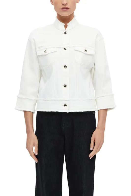 s.Oliver  Jackets Indoor White Maat: 34 | Spijkerjassen Outlet | Dames | Wit