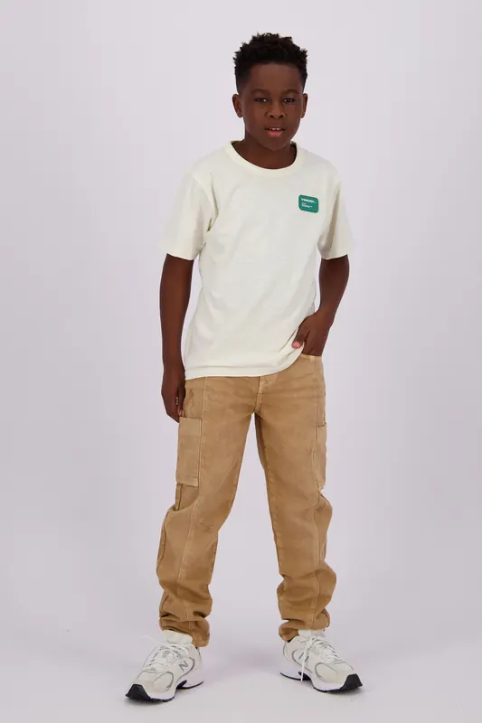 Vingino Boys Halton T-shirt Ice Cube White Maat: 16 | Broeken Outlet | kids | Beige
