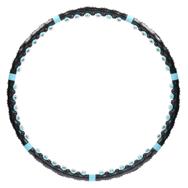 HHP006 Black-Blue Hula Hop Masujący Z Magnesami 98Cm HMS (98 cm)