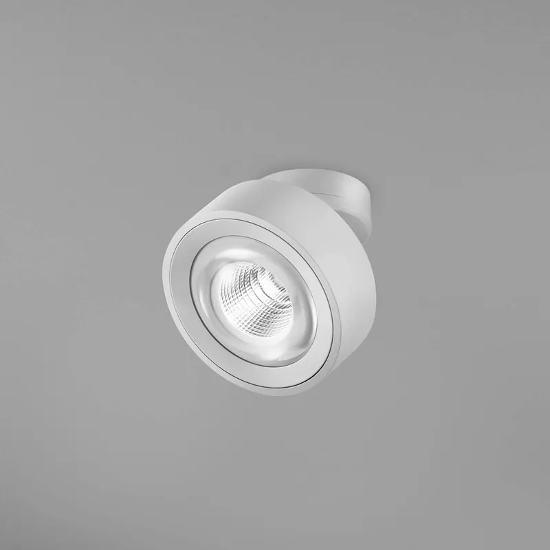 EGG DLS spot LED Clippo Optic, biały/biały, Ø 12 cm, DTW