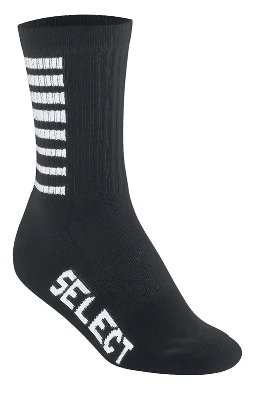 SELECT skarpety piłkarskie treningowe getry Striped czarne (46-48)
