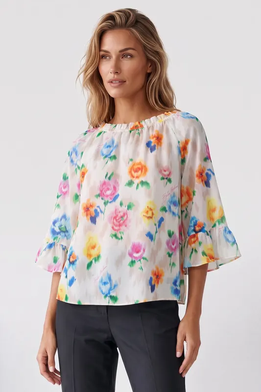 Moschino Top Grey Maat: 40 | Longsleeves Outlet | Dames | Wit