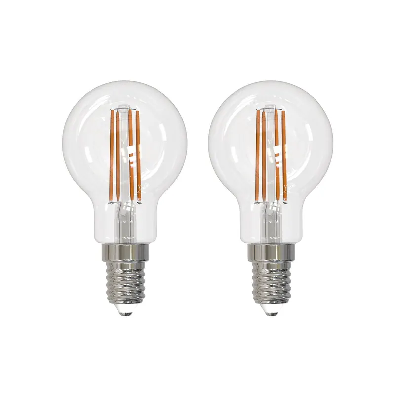 Żarówka filament LED Arcchio E14 G45, zestaw 2 sztuk, 4000 K