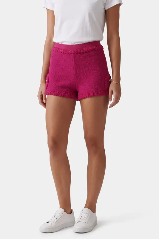 Moschino Knitted Trousers Purple Maat: 40 | Korte Broeken Outlet | Dames | Roze