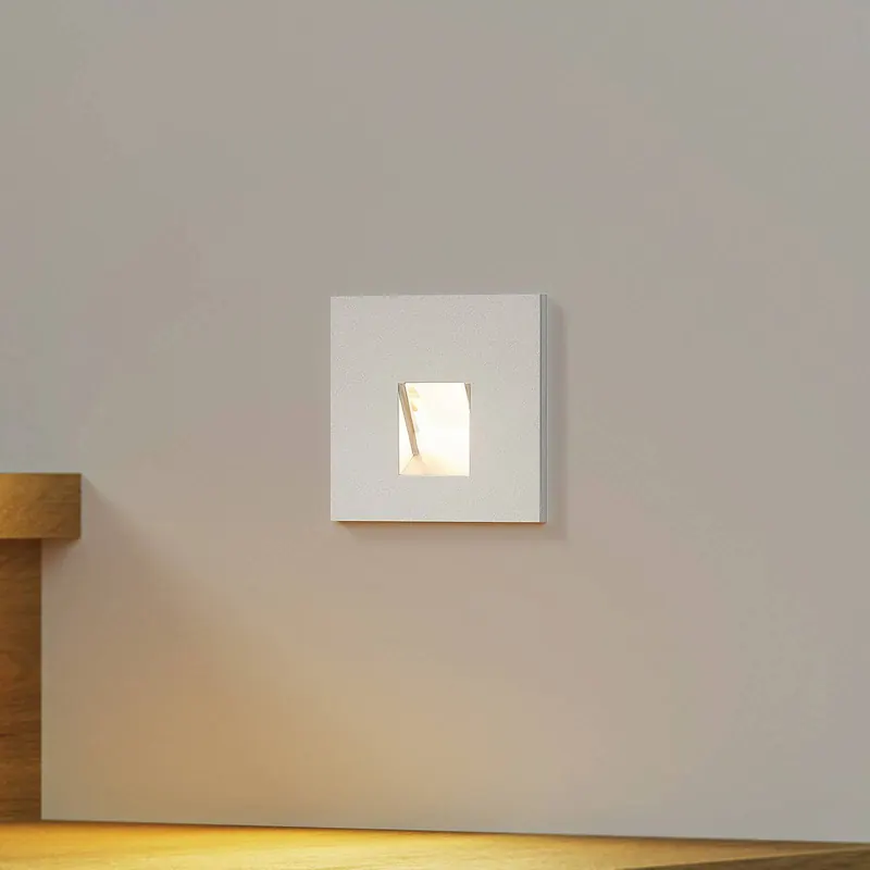 Oprawa wpuszczana LED Arcchio Vexi, 7,5 cm x 7,5 cm, srebrna, CCT