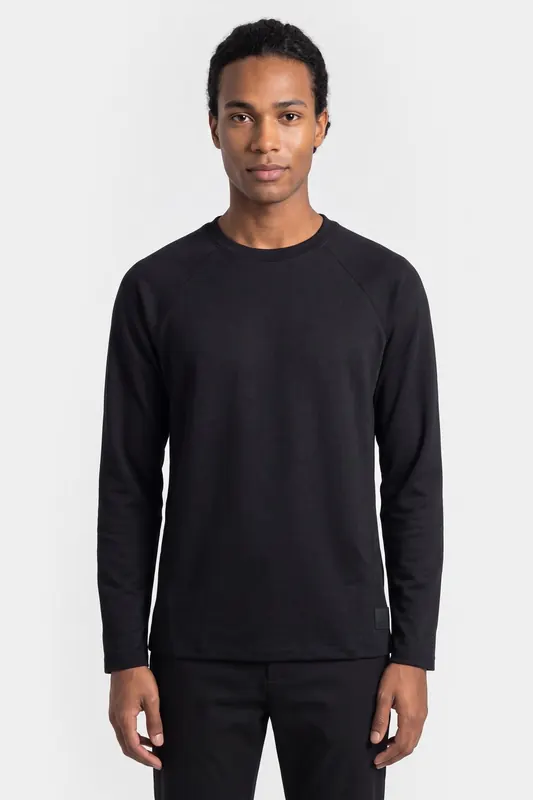 Jack Wolfskin Daily Ease Long Sleeve Black Maat: S | Longsleeves Outlet | Heren | Zwart