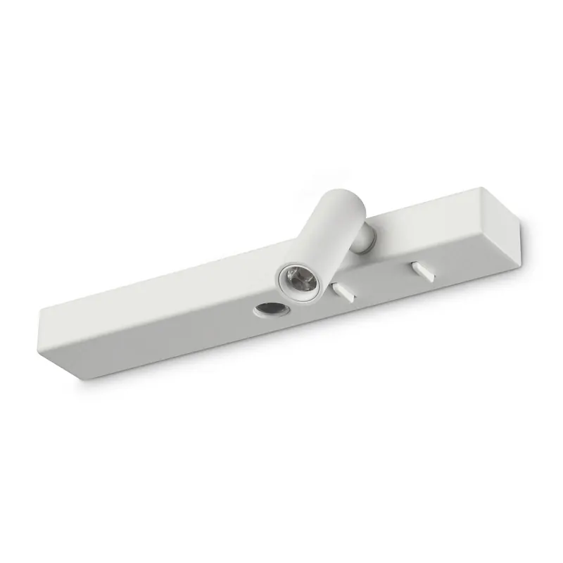 Ideal Lux Kinkiet LED Bonne Nuit 2, biały, 22 cm, metal
