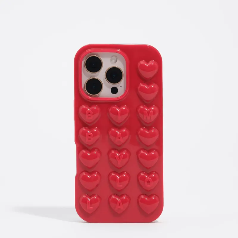 Etui silikon iPhone 16 Pro max błyszczące czerwone