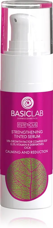 BasicLab Dermocosmetics Esteticus barwiące serum przeciw zaczerwienieniom skóry 10% Growth Factor Complex EGF 30 ml