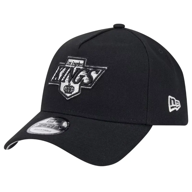 New Era 9FORTY Los Angeles Kings NHL Cap 70902627, Męskie, Czarne, czapki z daszkiem, bawełna, rozmiar: OSFA