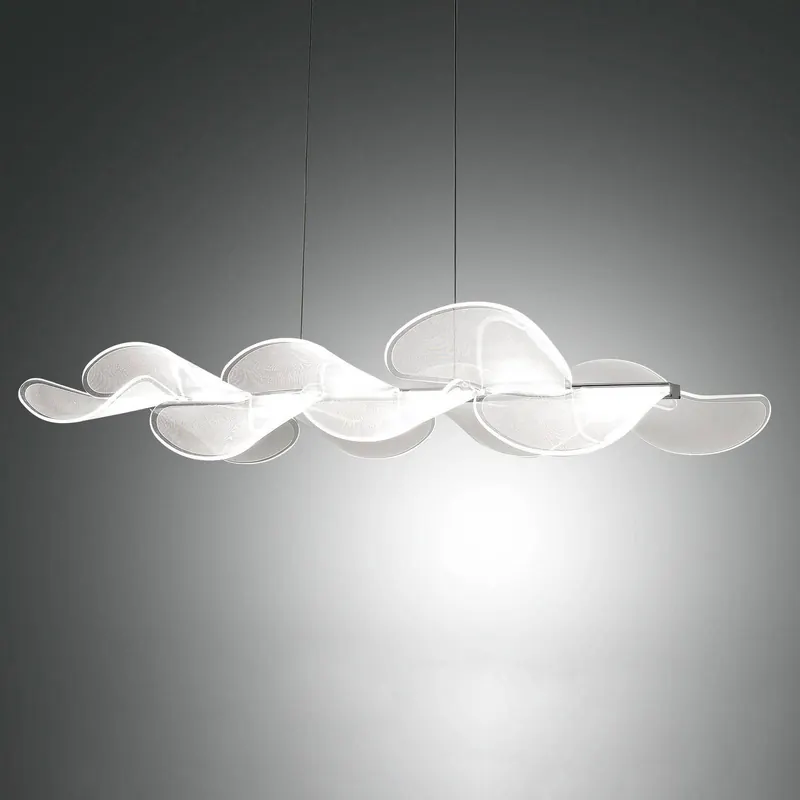 Żyrandol LED Sylvie, podłużny, 78 x 37 cm