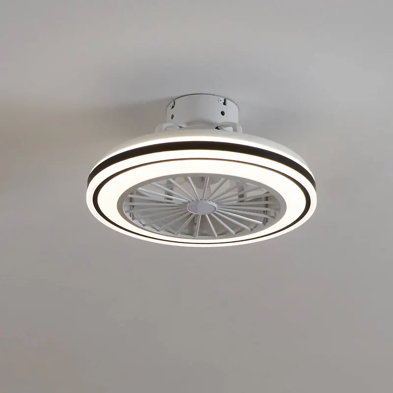 Wentylator sufitowy Almeria LED CCT, biały/czarny