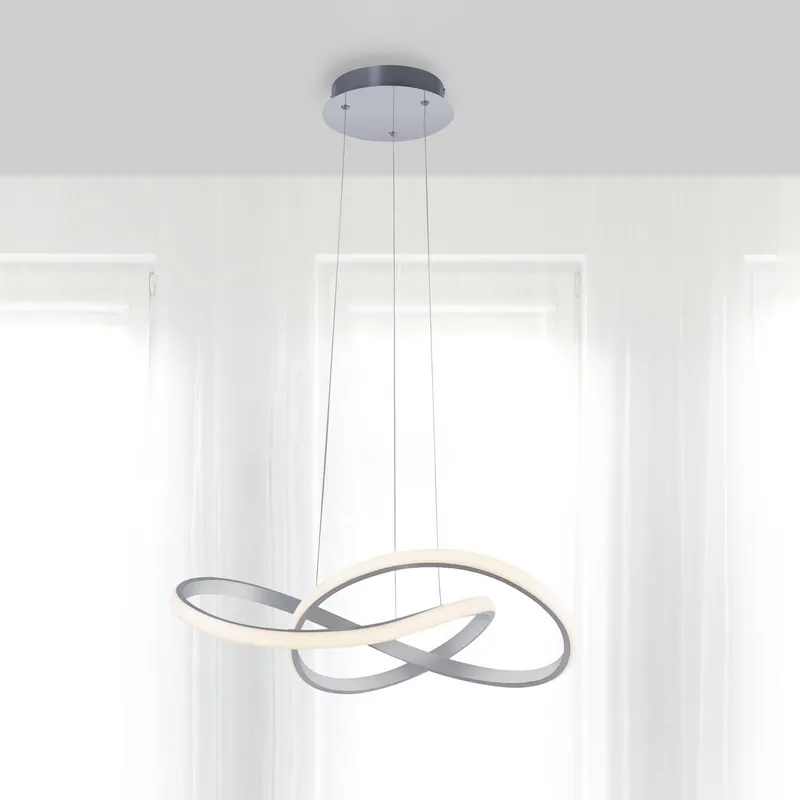 Lampa wisząca LED Maria, ściemniana 3-stopniowo, aluminium