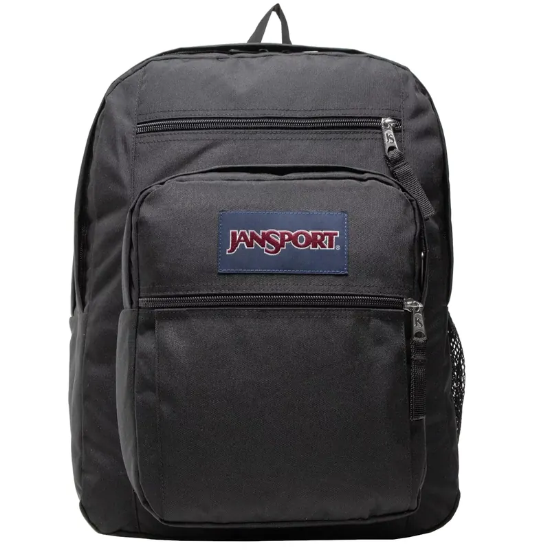 JanSport Big Student Backpack EK0A5BAHN55, Unisex, Czarne, plecaki, poliester, rozmiar: One size