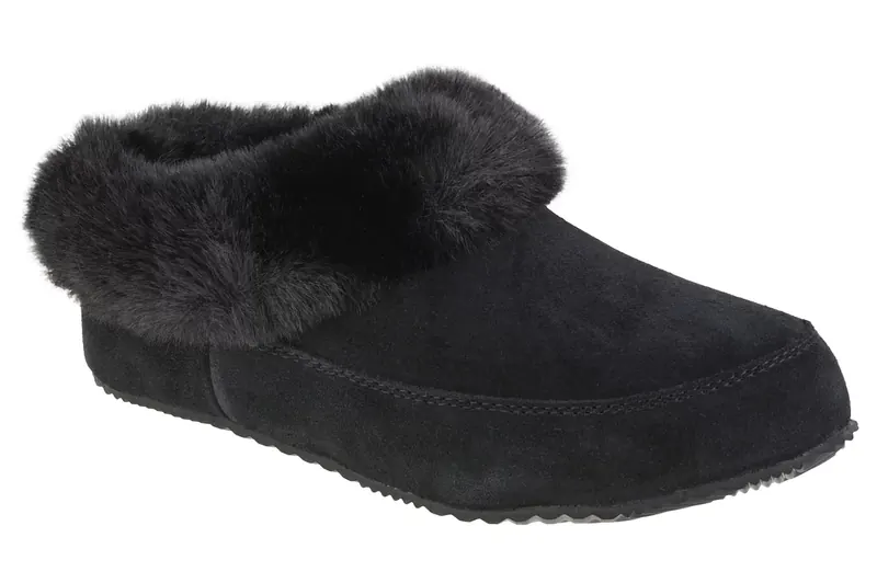 Sorel Go Coffee Run 1915801011, Damskie, Czarne, kapcie, skóra zamszowa, rozmiar: 42