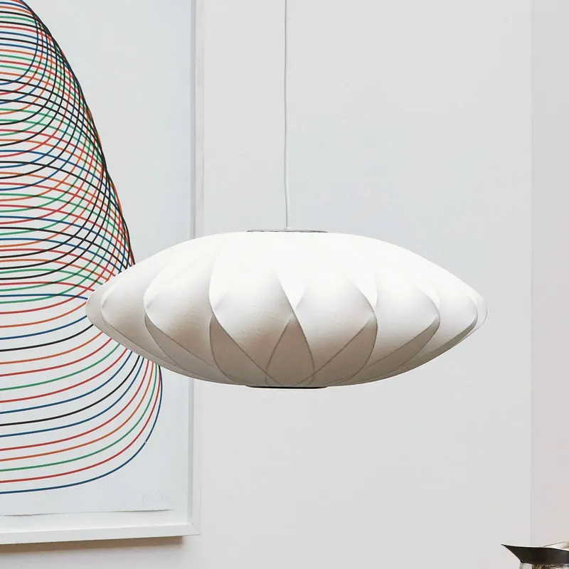 Lampa wisząca HAY Nelson Saucer Crisscross Bubble, Ø 63,5 cm